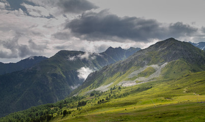 Fototapeta na wymiar Switzerland alps landscape mountains sky