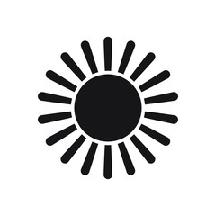Sun icon vector isolated, sun symbol