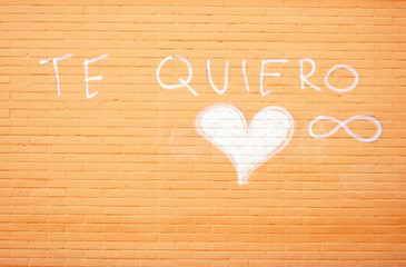 Graffiti Love Written on the Wall