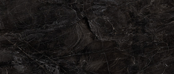 Luxurious Dark Gray Agate Marble Texture With Brown Veins. Polished Marble Quartz Stone Background...
