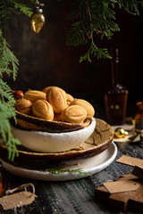 russian Christmas walnut shell cookies