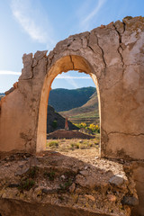 ruined building near the town of Fondon (Almeria)