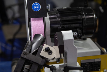 Drilling tool sharpening for CNC machine. Industrial metalworking machinery