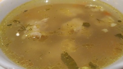 soup in a bowl