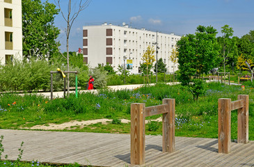 Les Mureaux; France - may 25 2019 : block of flats