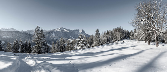 winterliche Natur bei Garmisch-Partenkirchen