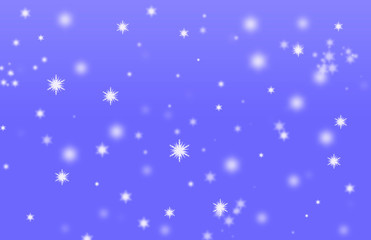 abstract blue christmas background with stars and snowflakes