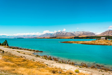 Fototapeta na wymiar Lake Tekapo, New Zealand