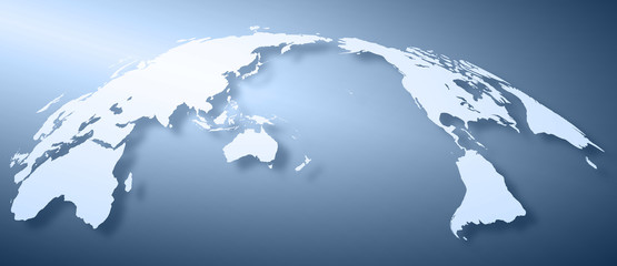 世界地図背景 © Tr3