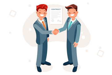Partners on background agreement concept for contract or partnership. Web for friendship successful greeting as idea. Career on company for leadership corporate as a success to cooperate for a meeting