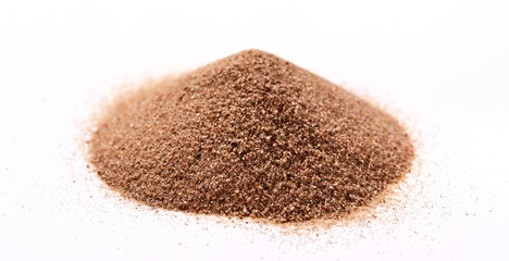 sand on the white background