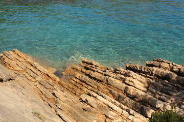 Fototapeta na wymiar Plage Île de Šolta Croatie