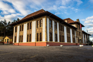 Old historical school in Kastamonu. School name is 