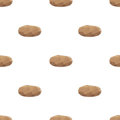 Potato triangle shape seamless pattern backgrounds. Wrapping paper template. Polygonal design illustration.