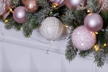 Christmas Details and objects of a Christmas interior