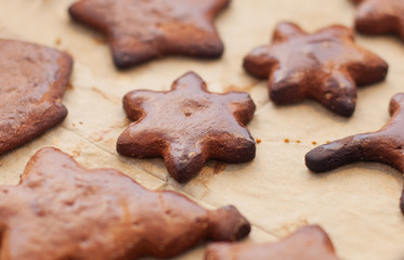 Preparation for baking gingerbreads.