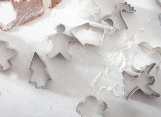 Christmas gingerbread cookie cutters.