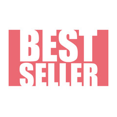 red vector banner best seller