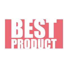 red vector banner best product