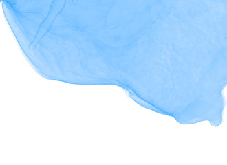 Blue fashion pattern. Handmade image. Alcohol ink Composition. Flow artwork. Fashion element. Acrylic template.