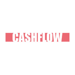 red vector banner cashflow