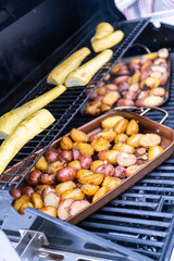 Grilling potatoes