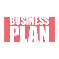 Fototapeta na wymiar red vector banner business plan