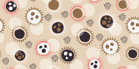 Bacteria Virus Print Pattern Men Long Robe main image 0