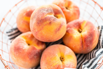 Organic peaches