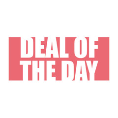 red vector banner deal of the day