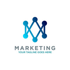 trade marketing logo design vector. with chart diagram graphic concept, financial, investment, company logo vector