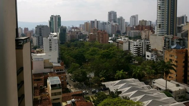 Aerial Timelapse Of Bucaramanga City In Colombia