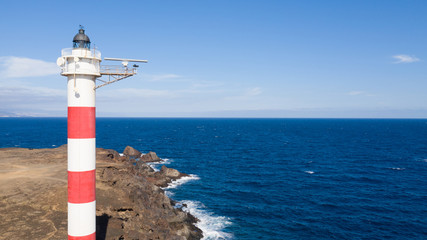 Fototapeta premium landscape on the dry spanish island on a bright sunny day
