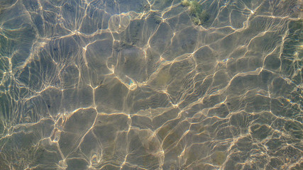 Fototapeta na wymiar Clear water of caspian sea Azerbaijan