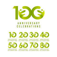 100 Years Anniversary Celebration Vector Template Design Illustration