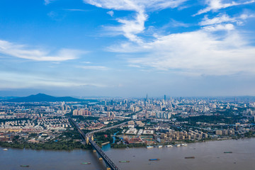 Nanjing City, Jiangsu Province, urban construction landscape