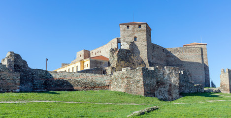 Fototapeta na wymiar The Heptapyrgio fortress (also called Yedi Kule) in Thessaloniki, Macedonia, Greece.