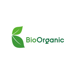 Fototapeta premium simple initial B concept of nature leaf logo. letter B leaf symbol icon