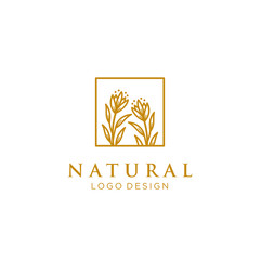 beautiful feminine brand design vector. floral/botanical icon with hand draw flower concept. beauty industry, cosmetics, salon, boutique, business symbol icon