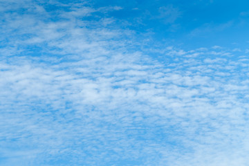Fototapeta na wymiar Abstract background, Summer blue sky and white soft streak cloud in sunny day