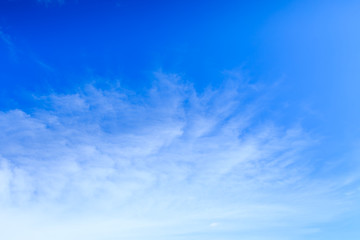 Naklejka na ściany i meble Abstract background, Summer blue sky and white soft cloud in sunny day