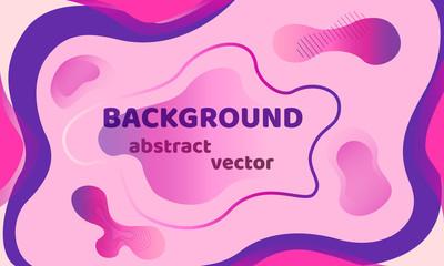 Vector abstract background. With gradients in bright colors, flowing shapes, lines, translucent objects. Can be used for web, banners, for decoration.