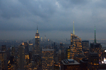 Fototapeta na wymiar Manhattan bei Nacht