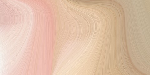modern waves background design with tan, antique white and baby pink color