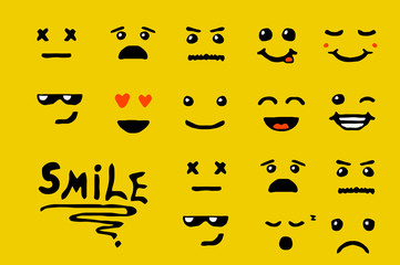 Smile font design