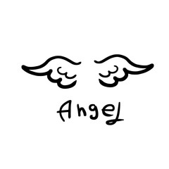 Angel wings icon