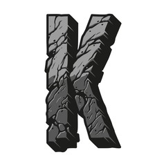 Vintage concept of letter K