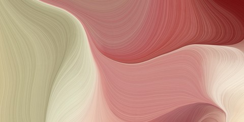 abstract waves design with rosy brown, dark moderate pink and wheat color