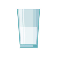 Milk glass design, Liquid drink beverage breakfast fresh natural dairy and healthy theme Vector illustration
