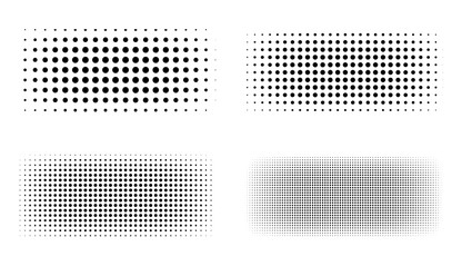 Halftone Set Placed on a white background Can expand, vector.